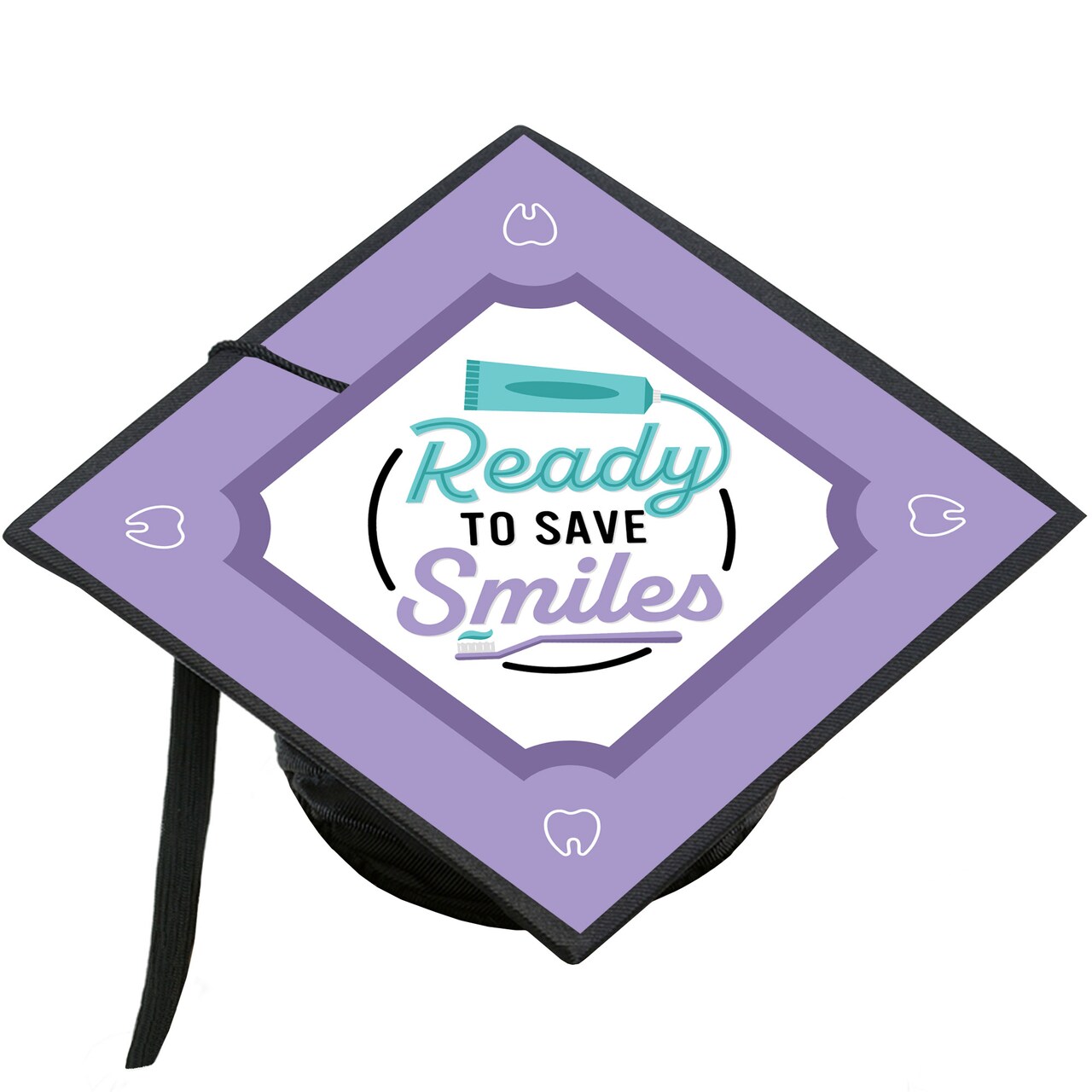 Big Dot of Happiness Dental School Grad - Dentistry and Hygienist Graduation Cap Decorations Kit - Grad Cap Cover